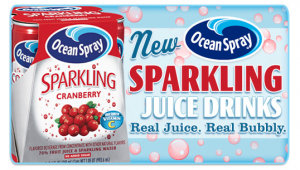 Ocean Spray Sparkling Juice Samples