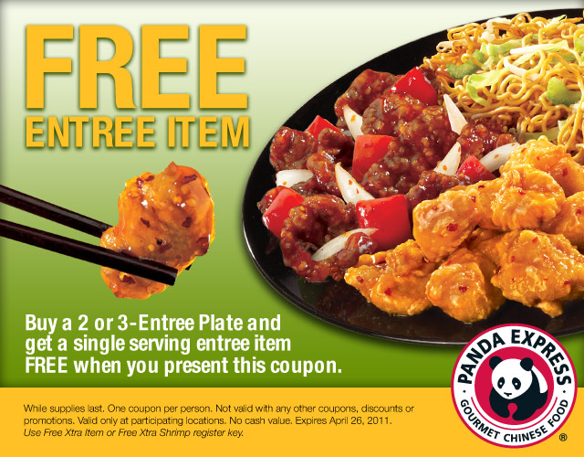 Panda Express Free Entree Southern Savers