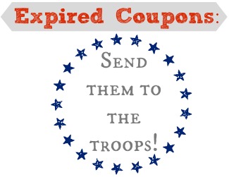 Looking for something to do with your expired coupons?  Send them to the troops!