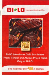 Bi-Lo Gold Star Meals Coupon Booklet