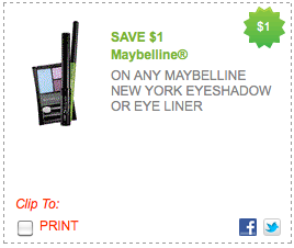Maybelline Printable Coupon