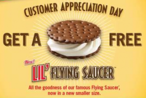 Free Carvel Lil Flying Saucer