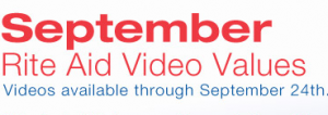 September Video Values Coupons