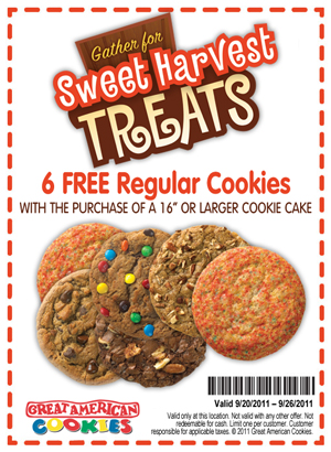 great american cookies coupons