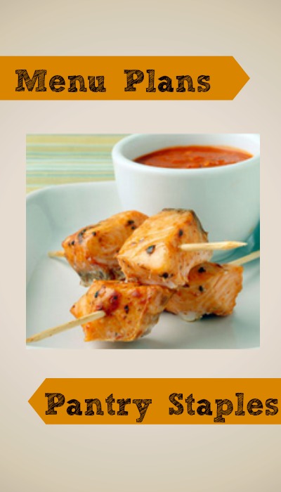 menu plans pantry staples