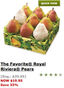 Harry and David Coupon Royal Riviera Pears