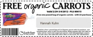 Earth Fare printable coupon