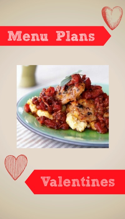 menu plan valentines day