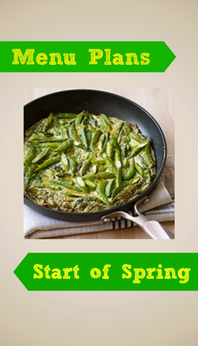 start of spring menu plan
