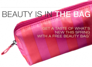 Target free beauty bag