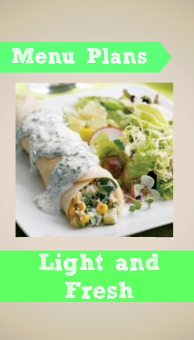 weight watcher menu plan light and fresh