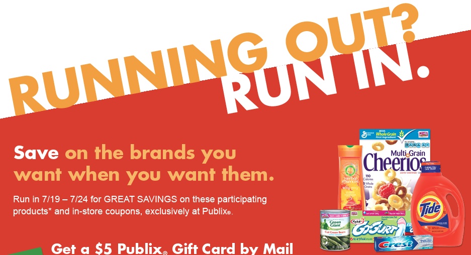 Publix Mail In Rebate Get A 5 Publix Gift Card Southern Savers