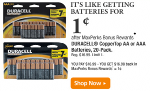 Maxperks Rewards Battery Deal