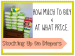 Stocking up on Diapers | Everything you need to know about stocking up on diapers. How much to buy and at what price. | SouthernSavers.com