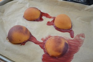Baking Peaches for Baby Food