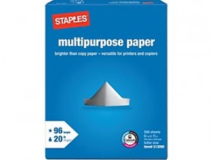 staples multipurpose paper easy rebate 