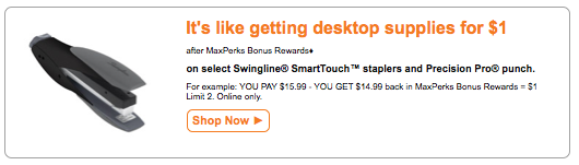 Maxperks Stapler Deal Maxperks Stapler Deal