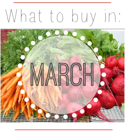 Grocery trends for March vegetable and produce sales.