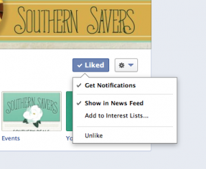 Southern Savers Facebook