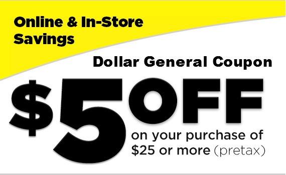 Dollar General Coupon 5 Off 25 Purchase On 5 11 Southern Savers