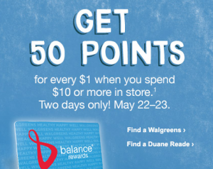 walgreens balance rewards deal