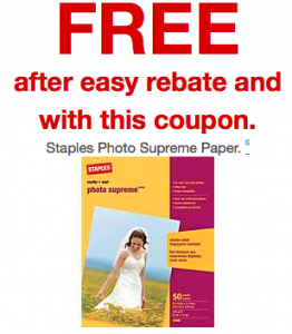 Staples Coupons Free Photo Paper