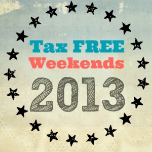 Tax Free Days 2013