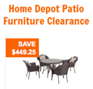 Home Depot Patio Furniture Clearance