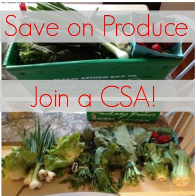 Save money on your produce by joining a CSA in your area. | Frugal Living