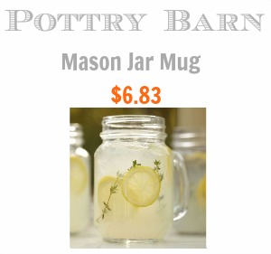 Pottery Barn Mason Jar Mug Look Alike - Southern Savers