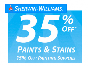 sherwin-williams weekend sale