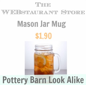 Pottery Barn Mason Jar Mug Look Alike - Southern Savers