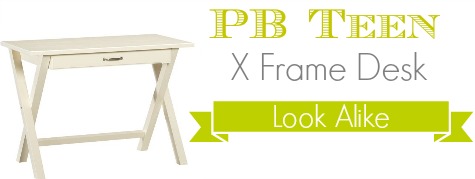 PB Teen X Frame Desk Look Alike - Southern Savers