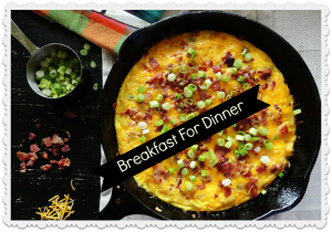 Breakfast is the most important meal of teh day, so why not try it for dinner..weight watchers style!