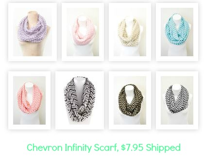 chevron infinity scarf deal