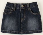 five pocket denim skort