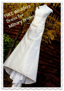 free wedding dress for military