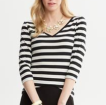 striped v neck
