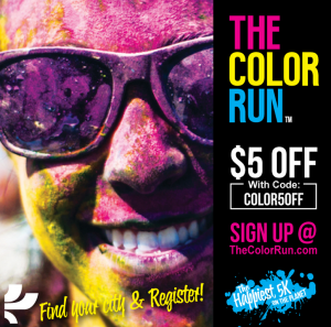 Get $5 off your ticket to The Color Run!