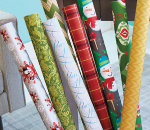 Get holiday or everyday wrapping paper for $2 per roll
