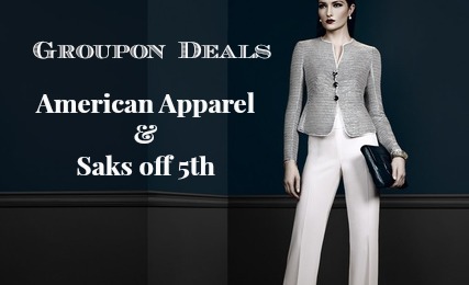 Get $40 to spend at American Apparel or Saks off 5th for only $20 right now!