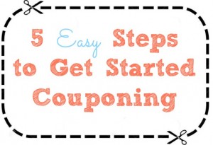 5 easy ways to start couponing.  Learning to coupon the easy way.