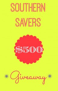 Enter to win a big giveaway from Southern Savers, just by sharing how much money you save!