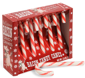 bacon candy canes