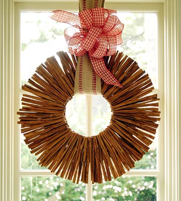 cinnamon stick wreath