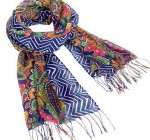 fringe scarf in venetian paisley