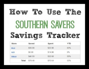 how to use the savings tracker