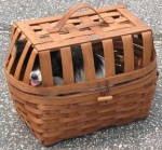 Pet Carrier with Leather Handle