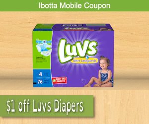 ibotta mobile coupons luvs diapers