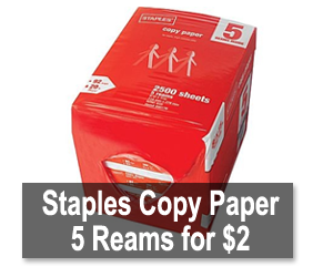 Staples easy rebate staples copy paper